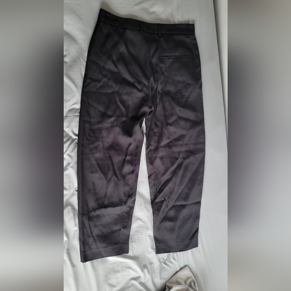 TOTEMEBlack Cotton Twisted Seam Trousers